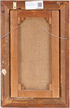 AGNES BÖRJESSON, oil painting on canvas. Signed and dated Gaeta 1877.