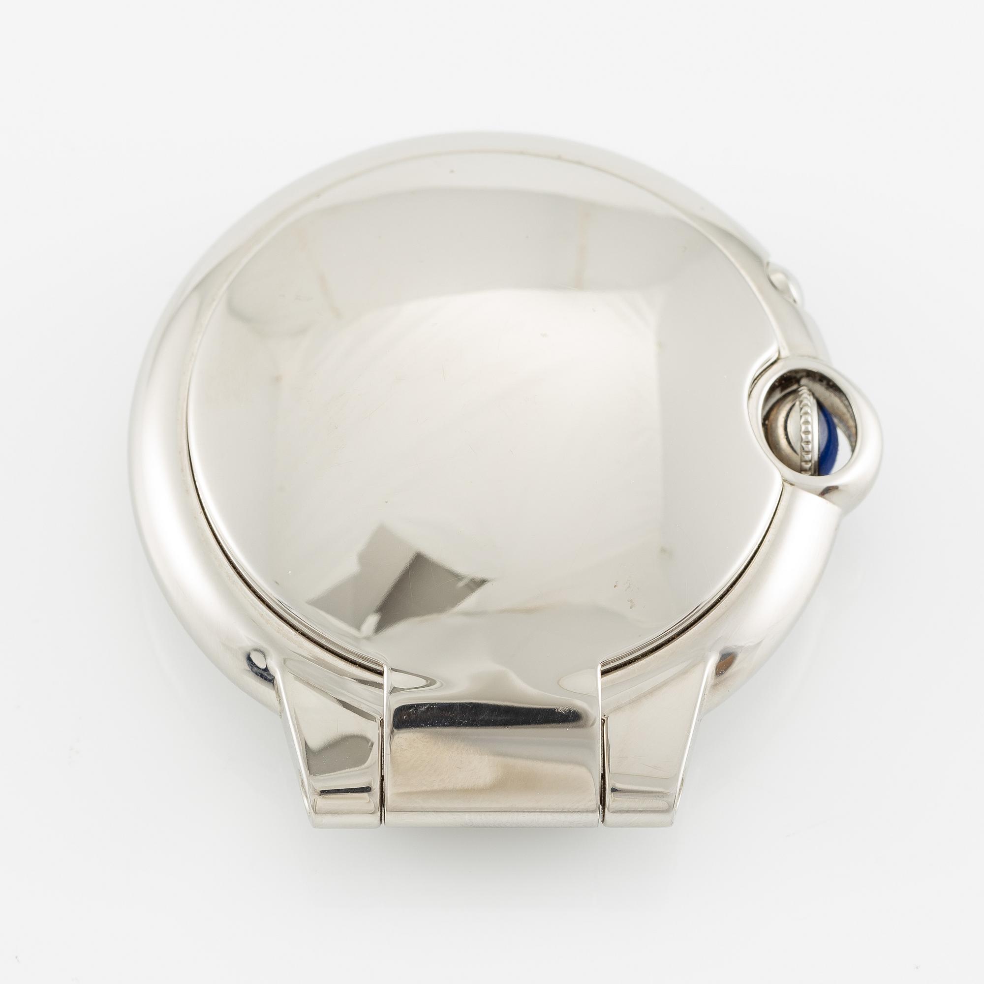 Cartier, Ballon Bleu de Cartier, travel clock, 59 mm.