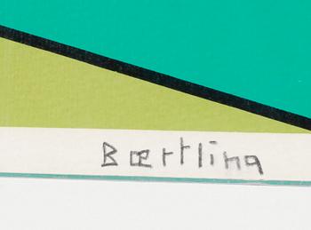 OLLE BAERTLING, färglitografi, signerad och numrerad 68/100.