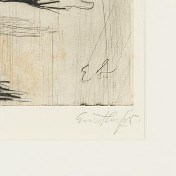 Evert Lundquist, Seated Figure.