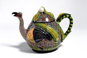 Tekanna, "Bird Teapot", i form av fågel.