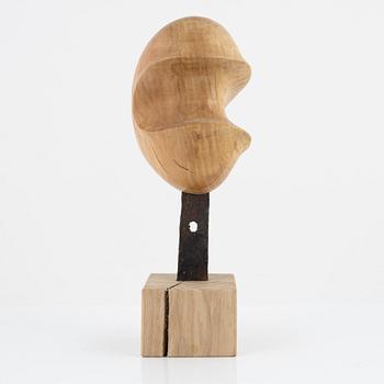 Magnus Ek, an ash wood and iron sculpture for Oaxen Krog.