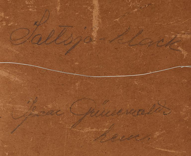 Isaac Grünewald, "Saltsjö-klack".