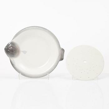 Fiskservis, 33 delar, flintgods, Waechtersbach, Tyskland, 1900-talets första hälft.