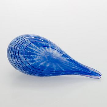 Oiva Toikka, a glass "Blue Bird", signed O. Toikka, Nuutajärvi.