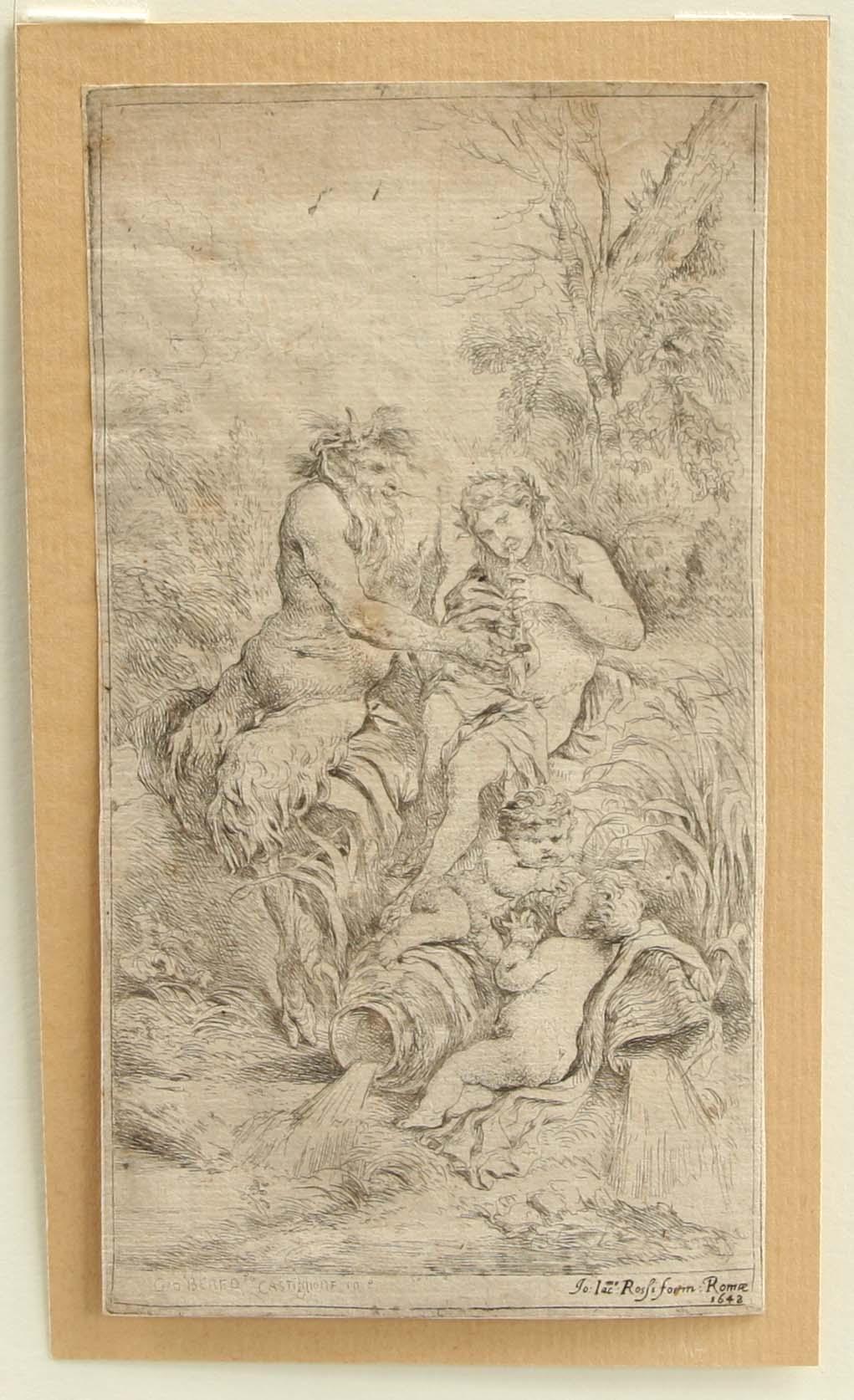 GIOVANNI BENEDETTO CASTIGLIONE, kopparstick, 1642.