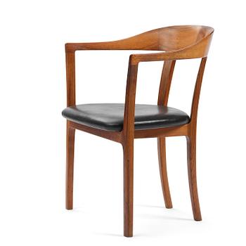 490. Ole Wanscher, a rosewood armchair, cabinetmaker A.J. Iversen, Denmark, 1950s-60s.