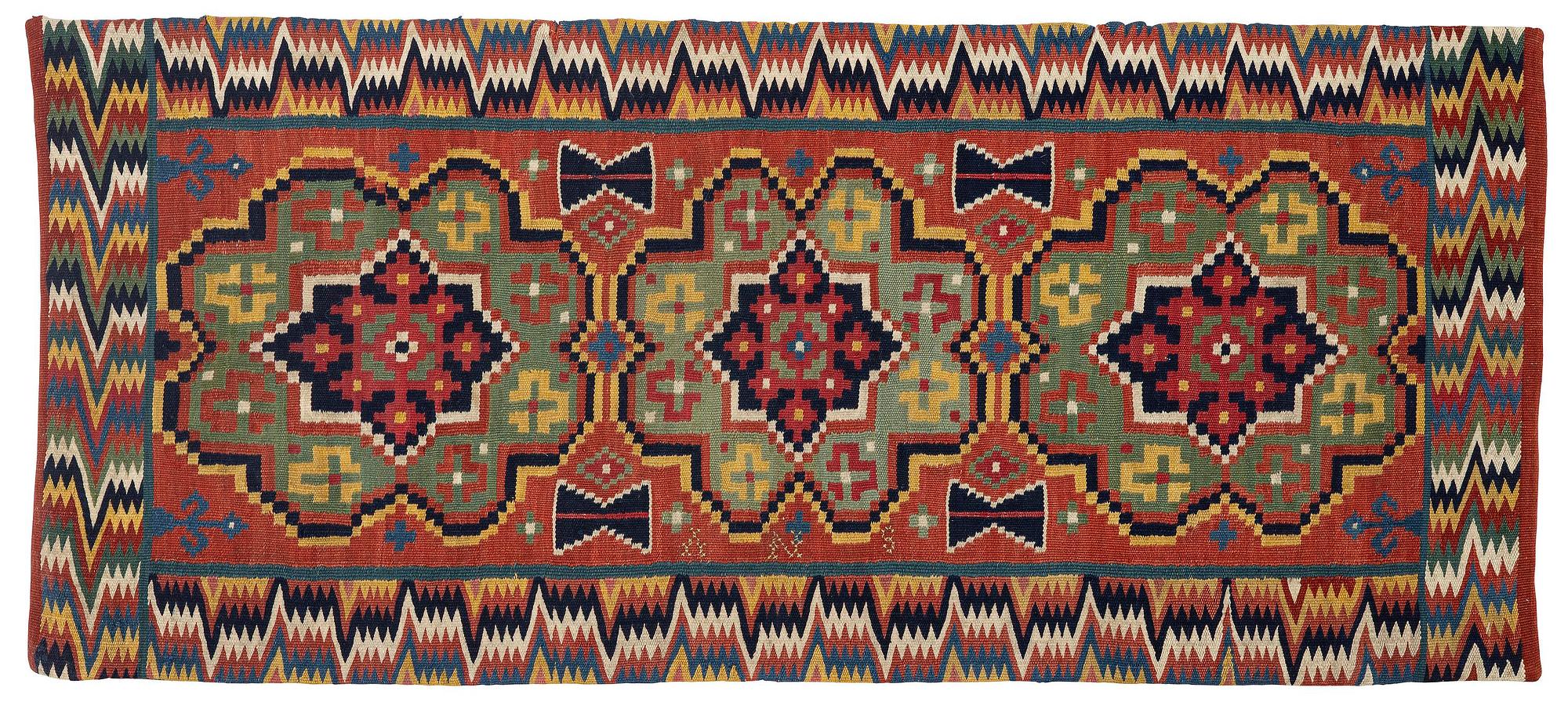 Åkdyna, rölakan, ca 110 x 49 cm, sydvästra Skåne, omkring år 1800-1830.