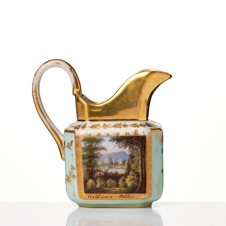 Tete a Tete, porslin. Frankrike, Paris, senempire, 1800-tal.