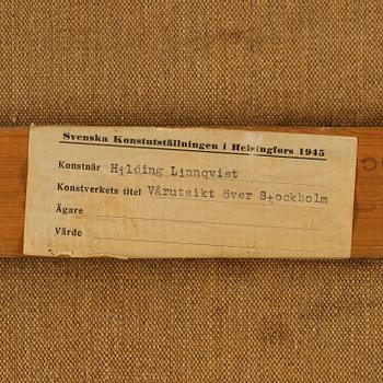 Hilding Linnqvist, "Vårutsikt över Stockholm".