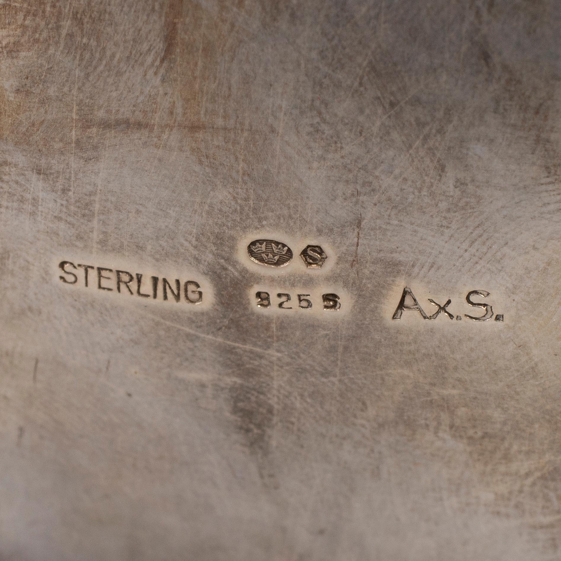 AXEL SALOMONSEN (1933-1977), a three part coffee sterling silver service, Denmark, with Swedish import marks.