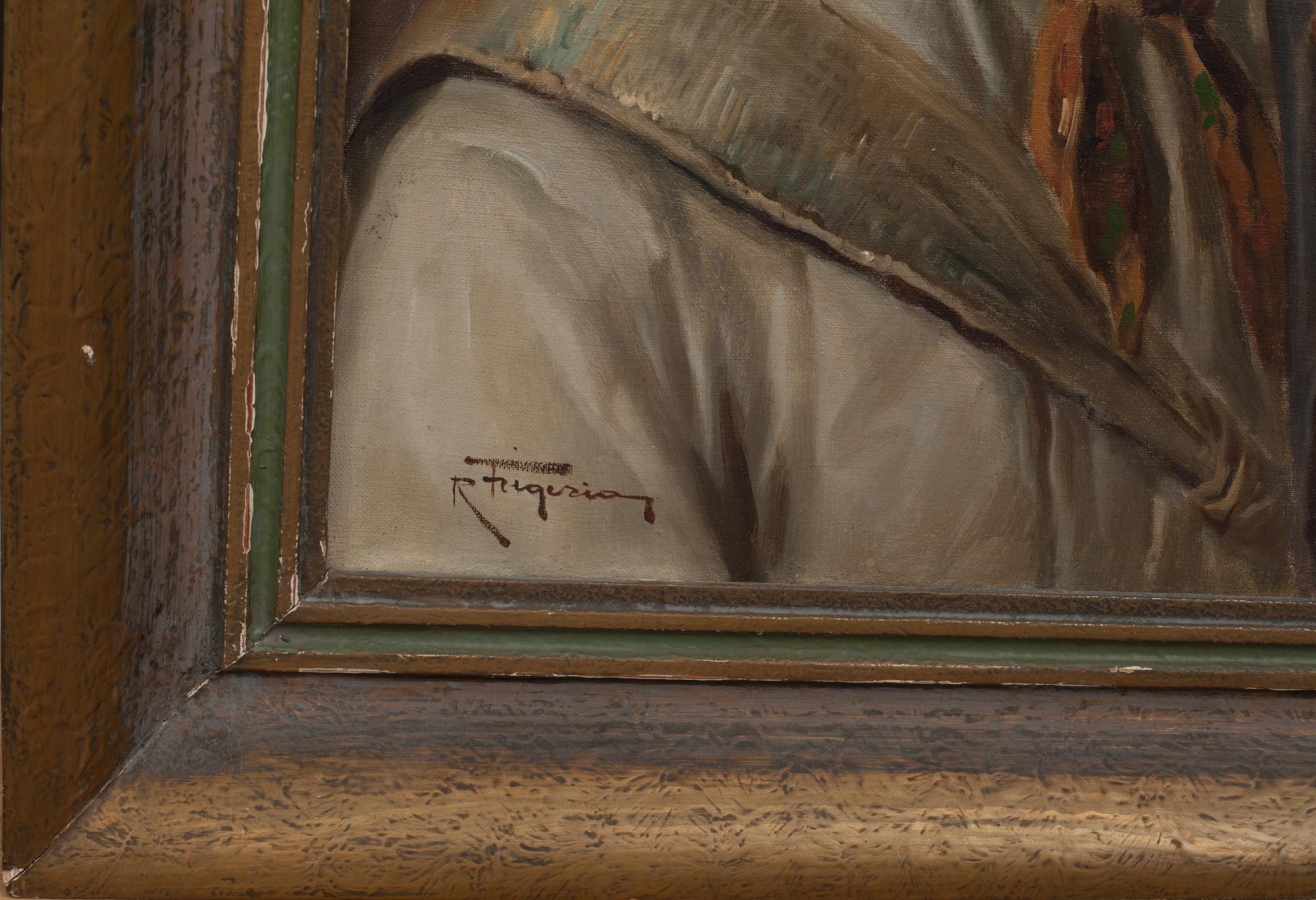 RAFFAELE FRIGERIO, olja på duk, signerad.