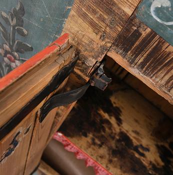 VÄGGSKÅP, allmoge omkring år 1800.