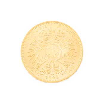 Guldmynt, Österrike-Ungern, 20 Corona, 1895.