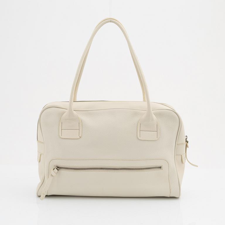 Hogan, a white Nappa leather 'Pan Am' handbag.