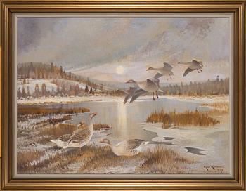 Ejnar Kohlmann, oil on canvas, signed and dated 1948.
