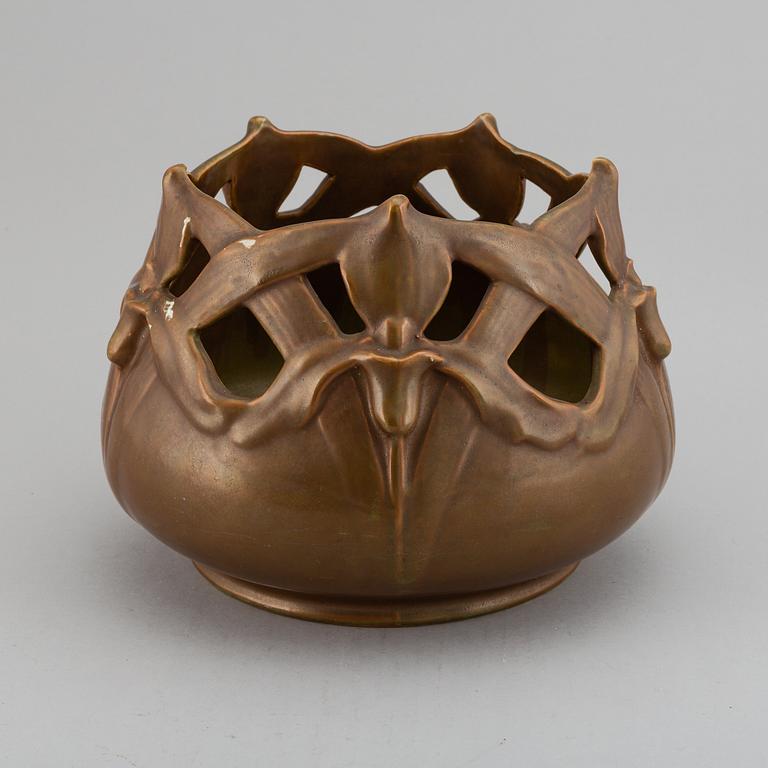 JOSEF EKBERG, ytterfoder, flintgods, Gustavsberg, 1904.