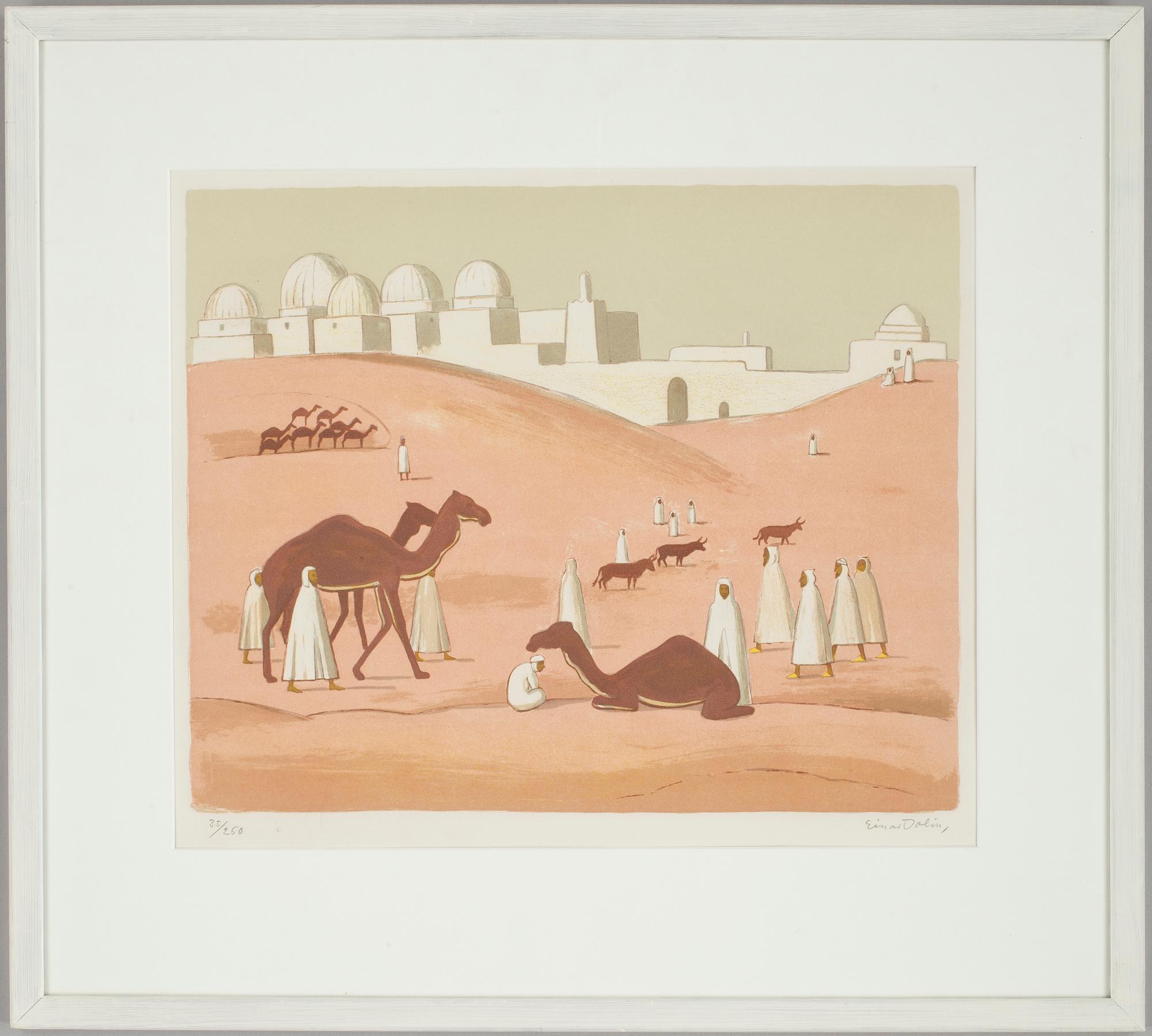 EINAR JOLIN, litografi. Sign.