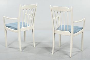 KARMSTOLAR, ett par, "Nya Guldheden", Carl Malmsten, 1900-talets andra hälft.