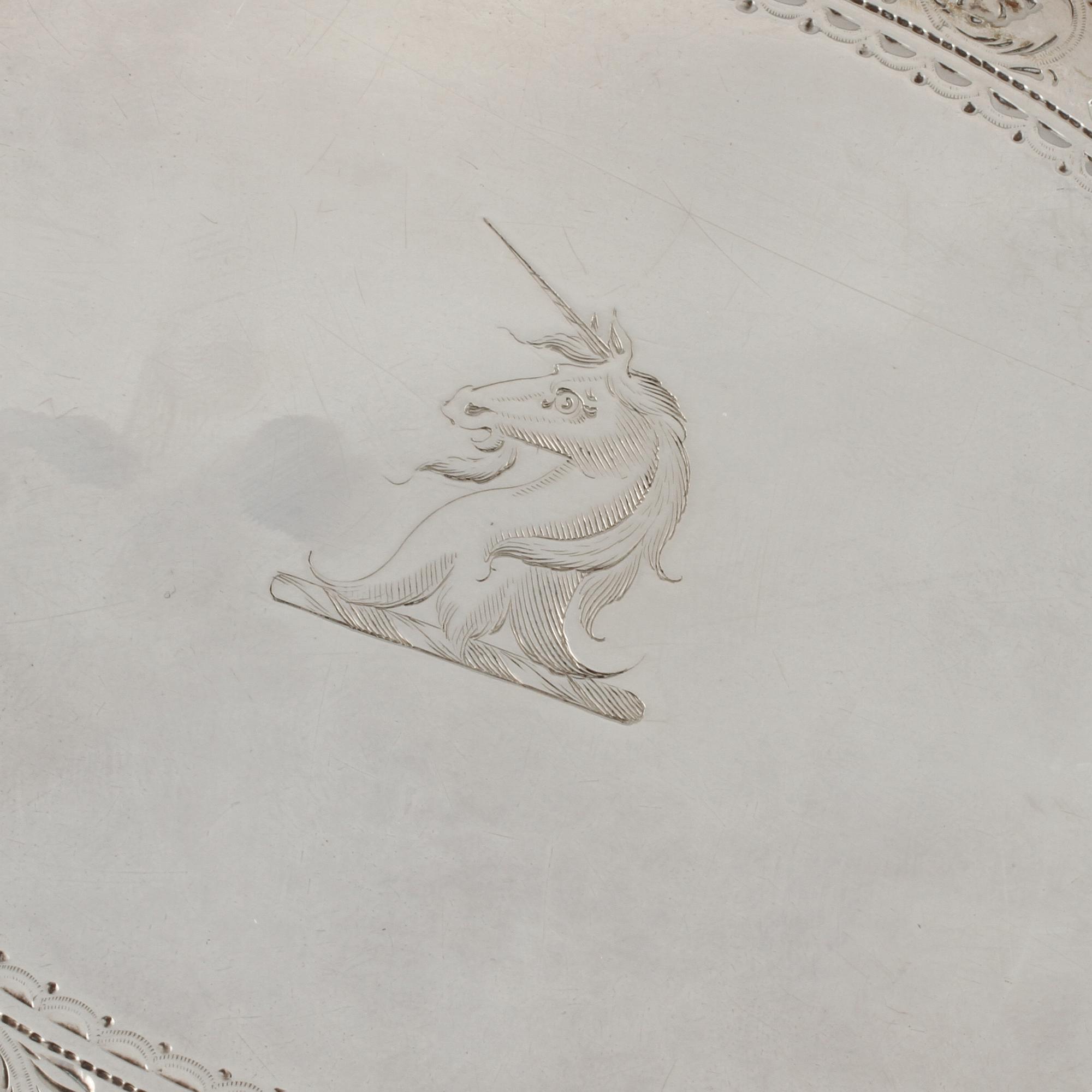 TEKANNA MED FAT, silver, Daniel Smith & Robert Sharp, London, 1784. Total vikt 609 g.