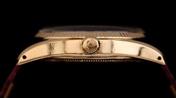ARMBANDSUR, 18 k guld, Rolex Oyster Perpetual, Bombay 6590, 1900-talets mitt.