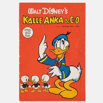 A Swedish Kalle Anka (Donald Duck) no. 1 from 1948.