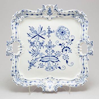 A 20th century  Meissen porcelain tray.