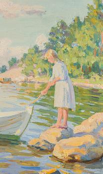 Dora Wahlroos, The Girls on the Beach.