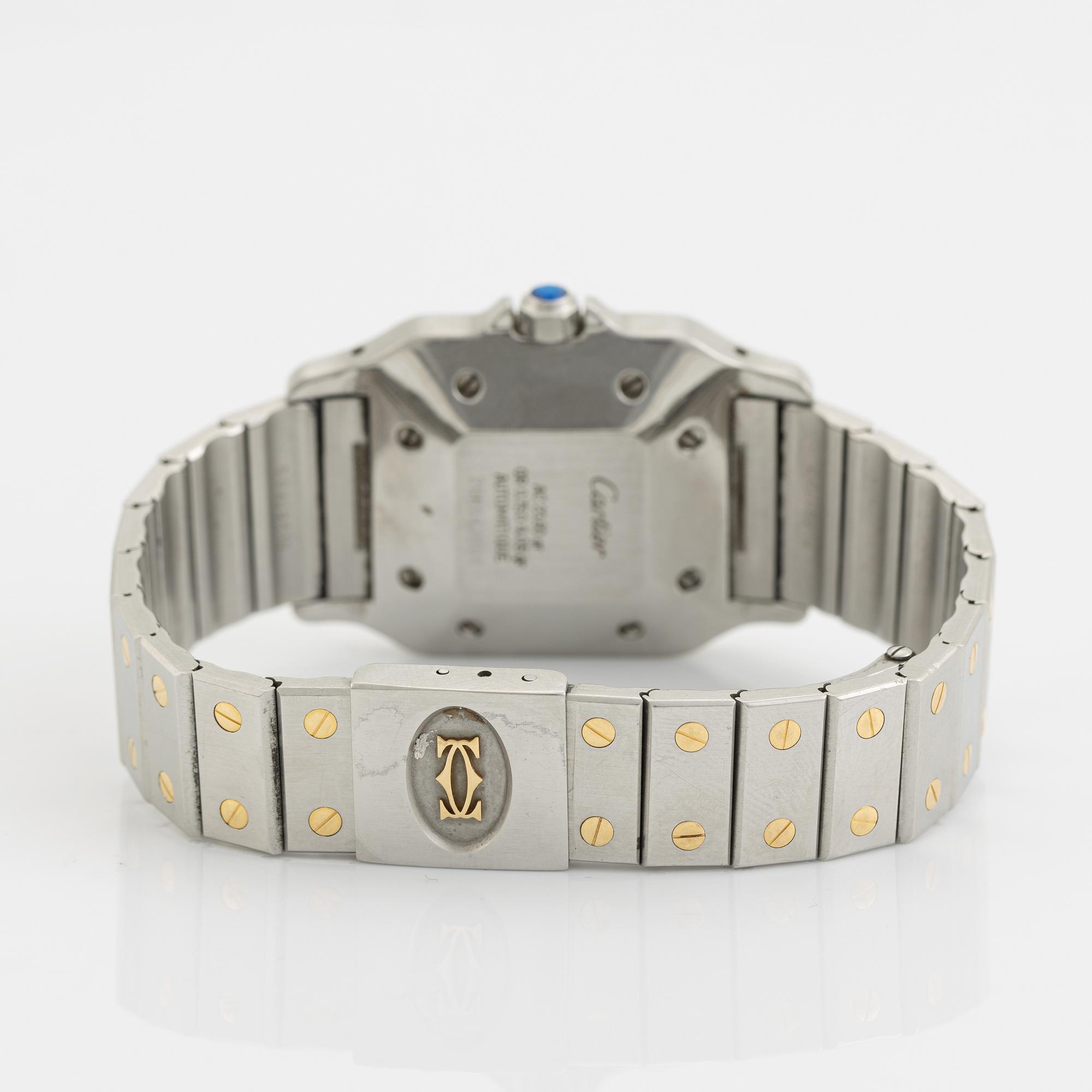 Cartier, Santos Carrée, wristwatch, 29 x 29 (41) mm.