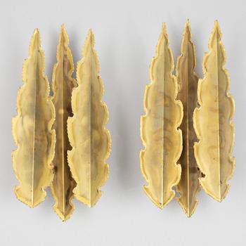 A pair of wall lights, Holm-Sørensen & Co, Denmark, second half of the 20th Century.