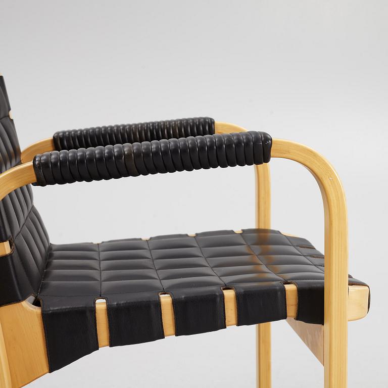 Alvar Aalto, a model 45 armchair, Artek, Finland, end of the 20th century.