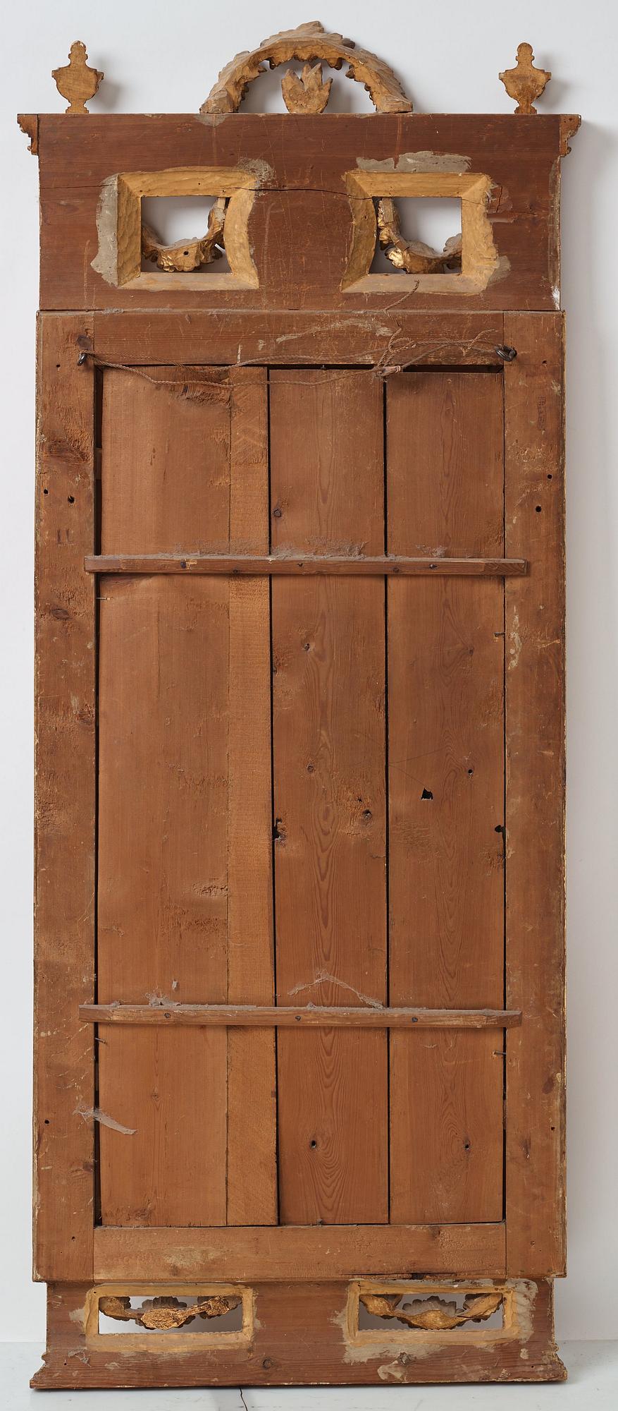 A Gustavian mirror dated 1787 by Lago Lundén (master in Stockholm 1773-1819).