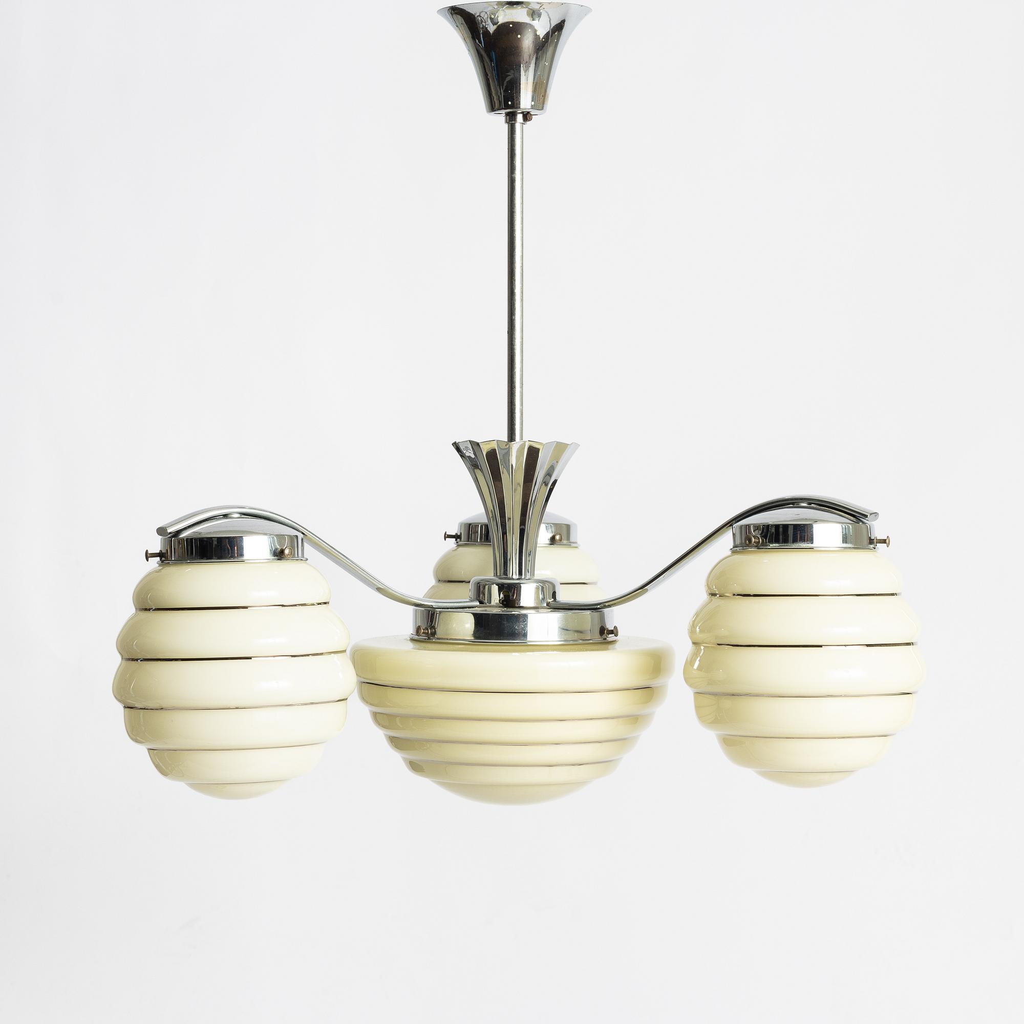 Pendant light, Art Deco, 1920s.