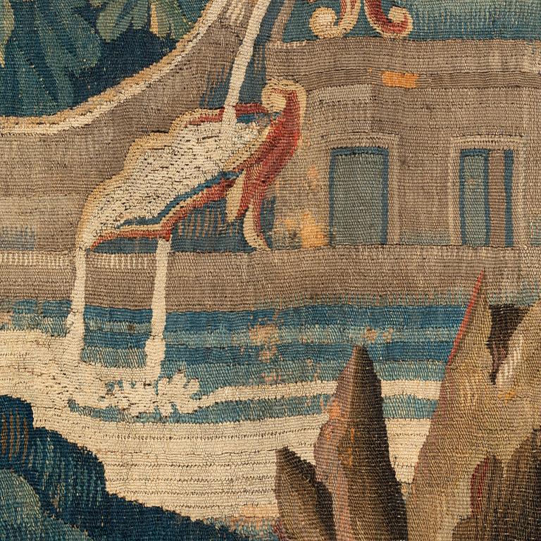 A flemish 'Verdure' tapestry, ca 257 x 413 cm, first halft of the 18th century.