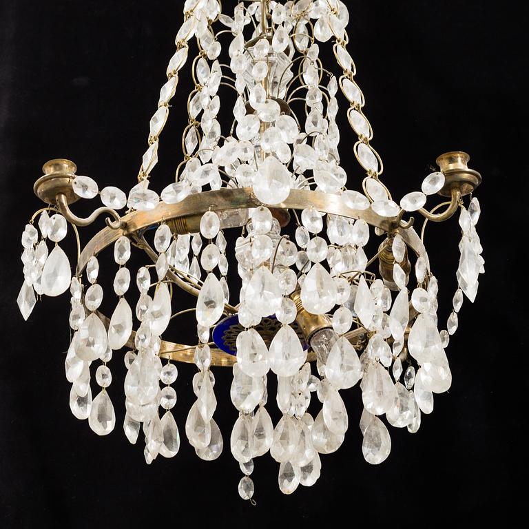 A mid 20th century Gustavian style chandelier.