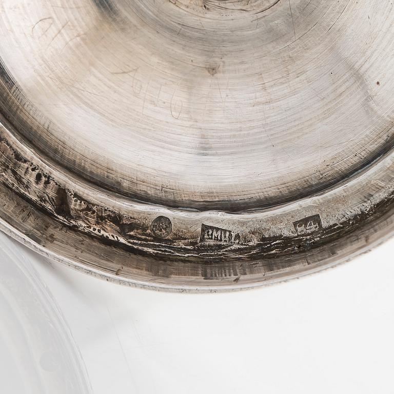 A silver cup, maker's mark of Peter Muller, St. Petersburg 1829. Empire.