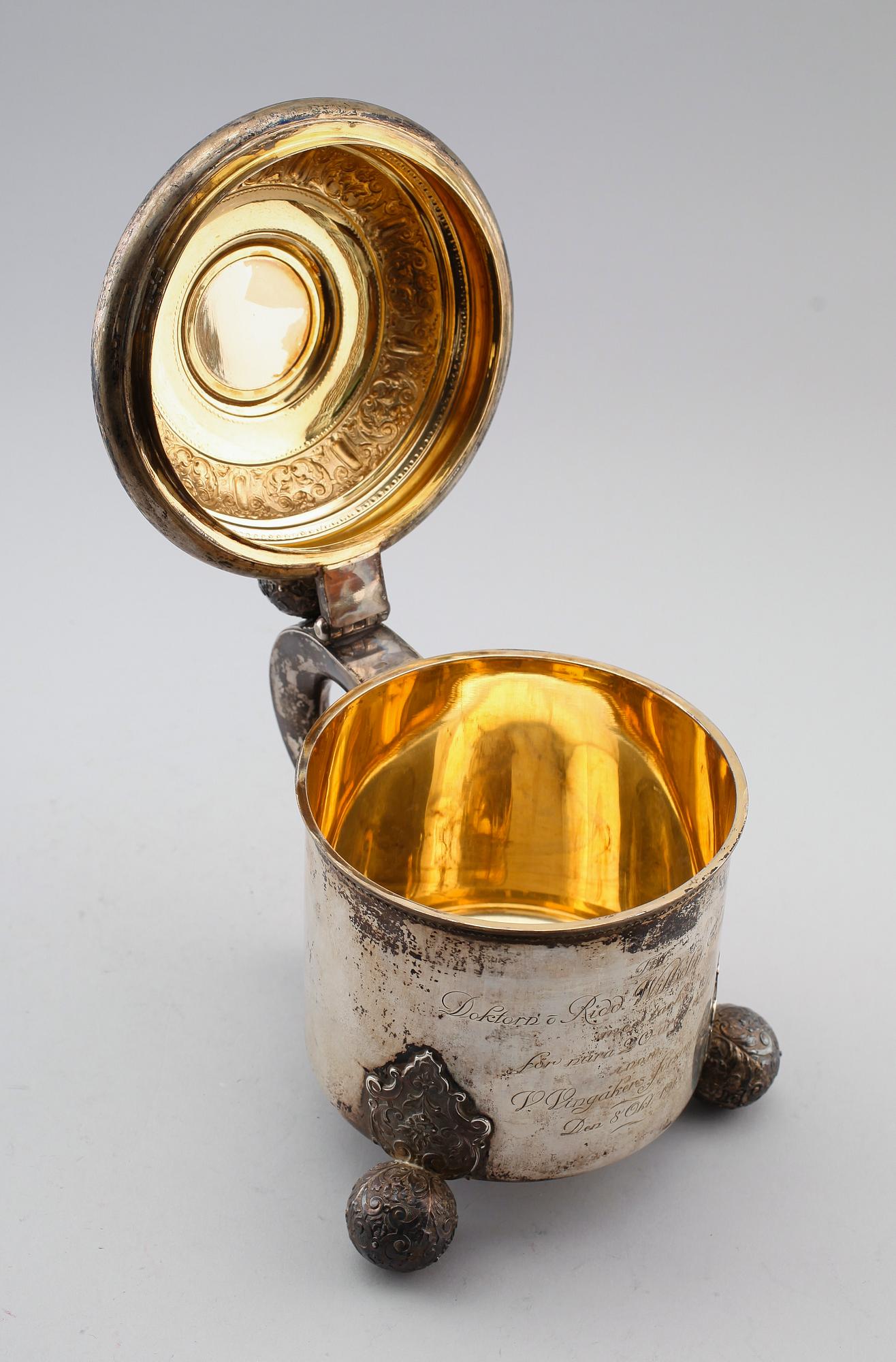 STOP, silver, GAB, Stockholm 1905. Vikt ca 977 g.
