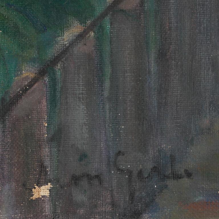 ARON GERLE, olja på duk. sign.