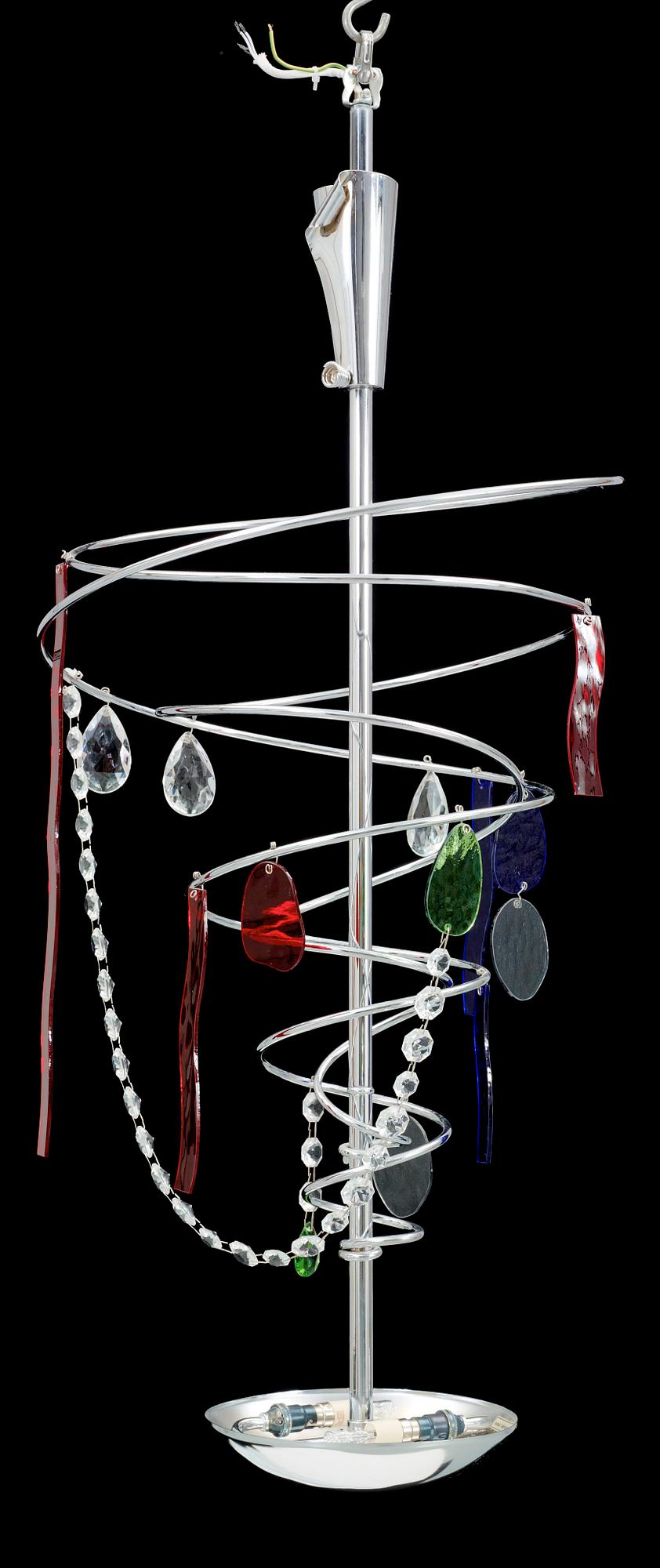 TAKLAMPA, "Melissa", Artemide, Italien 1900-talets andra hälft. H 88.