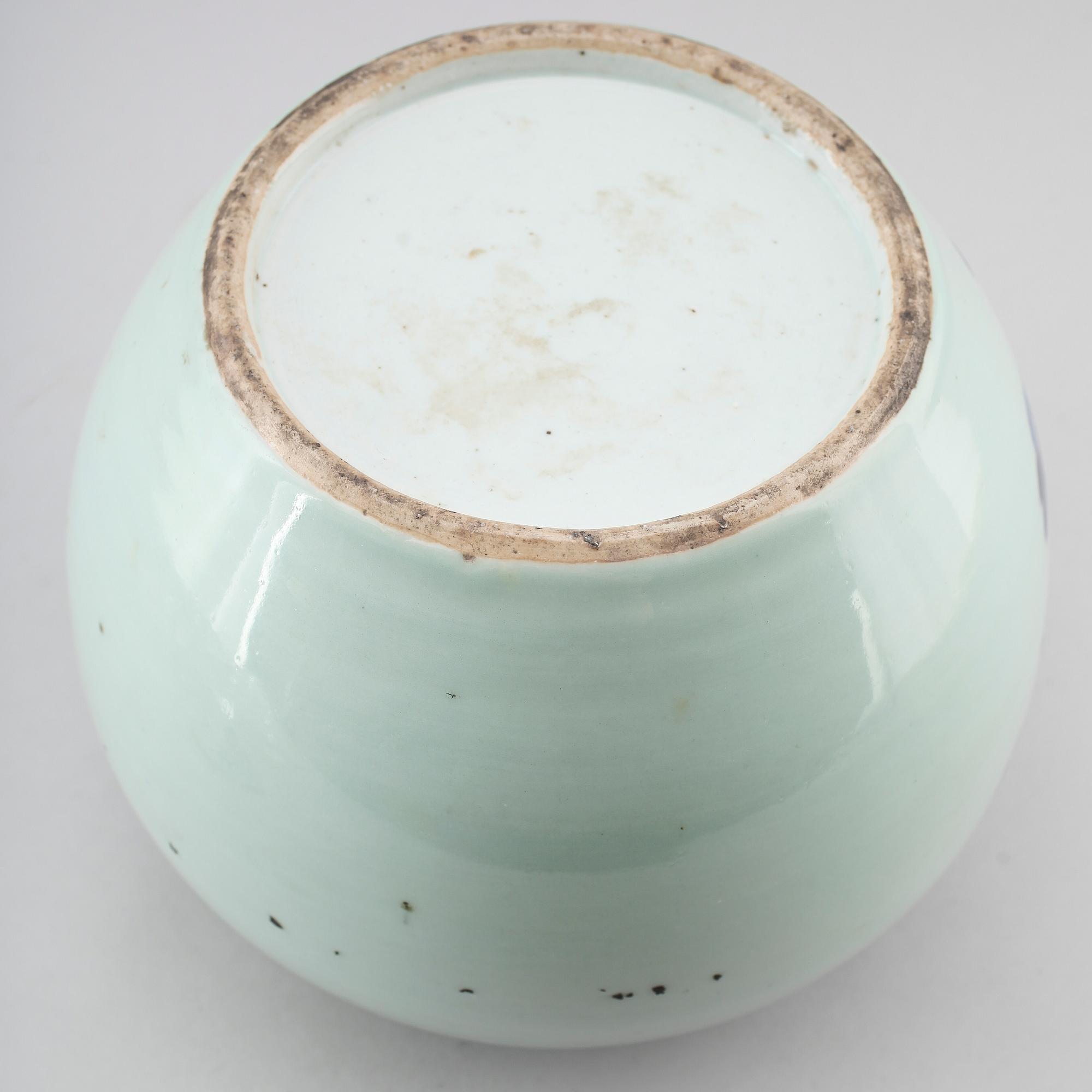LOCKURNA, porslin, Kina, sannolikt 1800-tal.