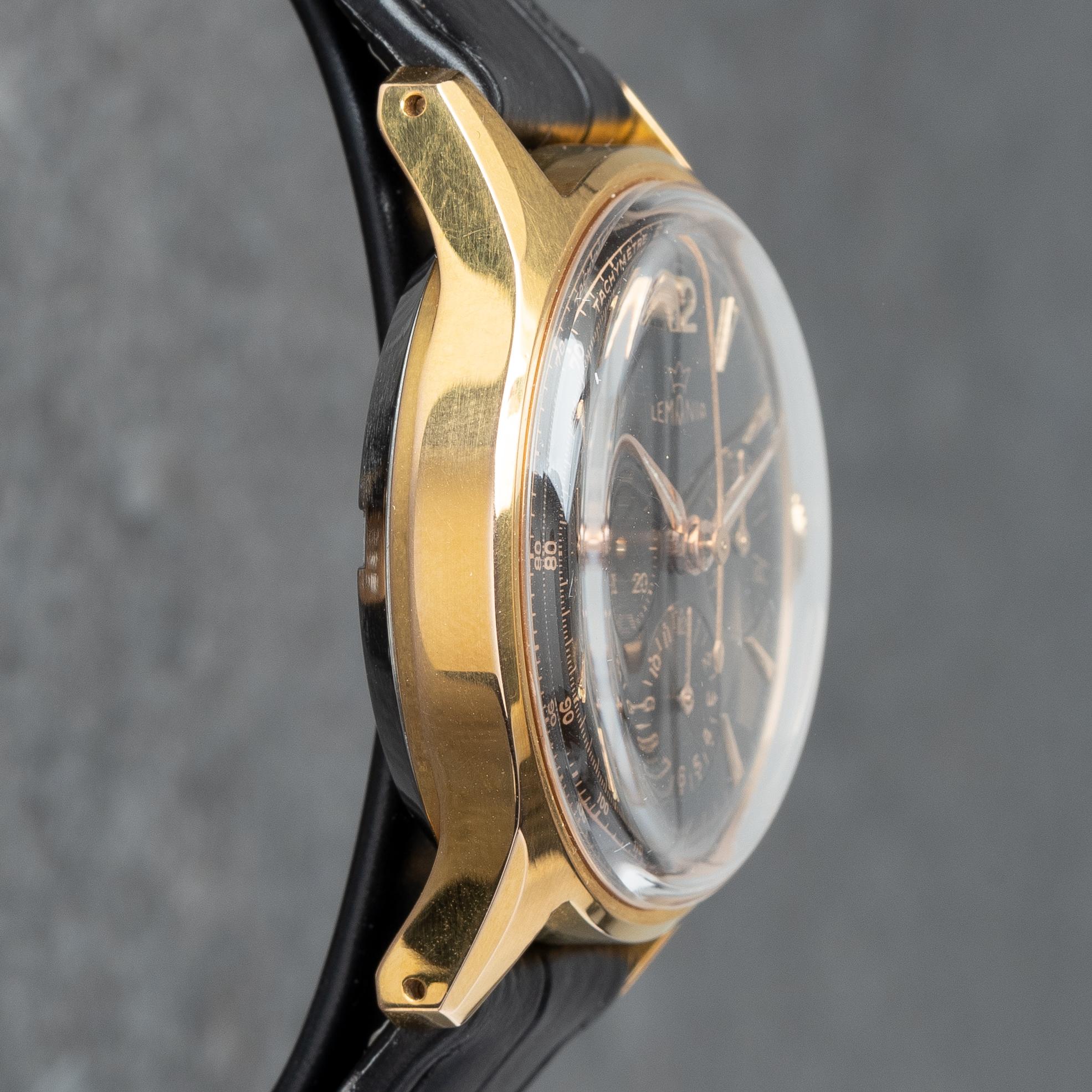 Lemania, "Tropical Dial", kronograf, ca 1950.