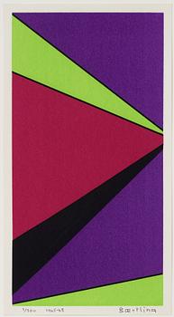 Olle Baertling, silkscreen in colours, 1965-68, signed 3/300.