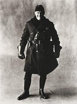 Irving Penn, "Motorcycle Policeman, New York, 1951".