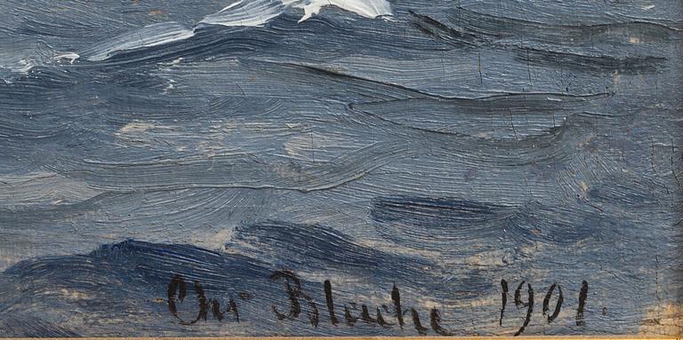 CHRISTIAN BLACHE, olja på duk, signerad och daterad 1901.