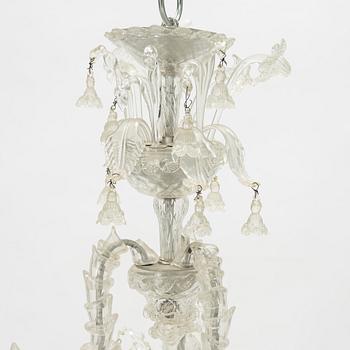 A Venetian style chandelier, mid 20th Century.