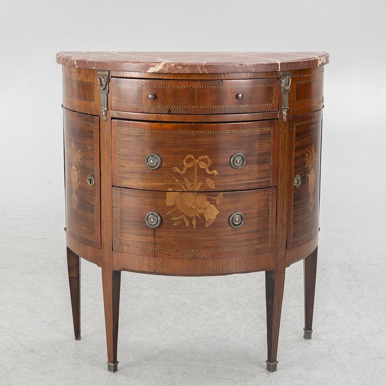 Chest of drawers, Louis XVI style, circa 1900.