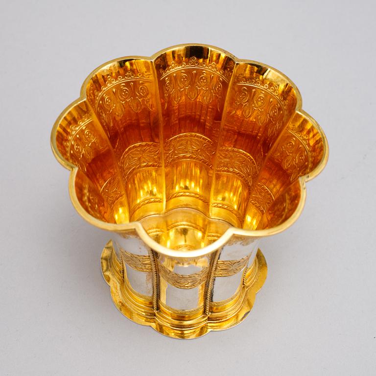 A 'Magrethebæger" silver beaker by Edvard Andersen, Denmark.