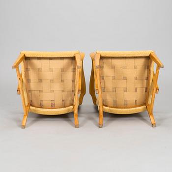 Carl Gustaf Hiort af Ornäs, a pair of mid-20th-century open armchairs 'Prince', Puunveisto Oy - Träsnideri Ab.