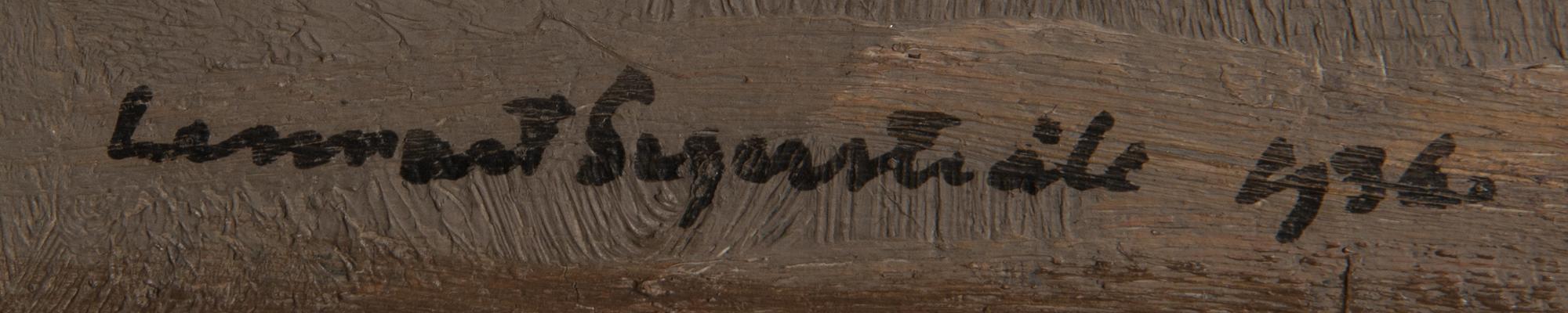 Lennart Segerstråle, oil on canvas, signed and dated 1936.