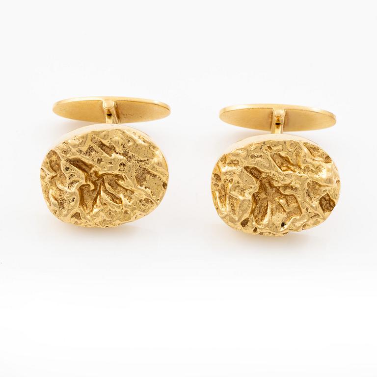 CF Carlman, cufflinks, a pair, 18K gold.